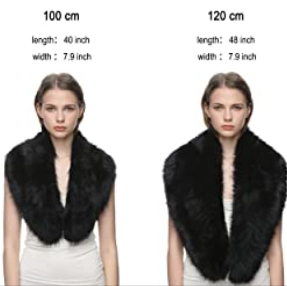Faux Fur Scarf Wrap Collar Shrug - Picture 4 of 4